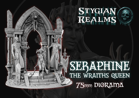 Seraphine - the Wraights Queen - 75mm Diorama